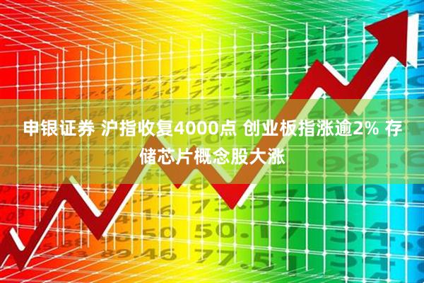 申银证券 沪指收复4000点 创业板指涨逾2% 存储芯片概念股大涨